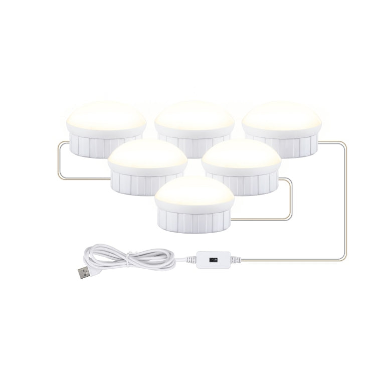 Luce per specchio per trucco a LED Luce di riempimento per bellezza Luce anteriore per specchio con sensore a mano, 2 Bulbs, 6 Bulbs, 10 Bulbs, 14 Bulbs