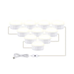Luce per specchio per trucco a LED Luce di riempimento per bellezza Luce anteriore per specchio con sensore a mano, 2 Bulbs, 6 Bulbs, 10 Bulbs, 14 Bulbs
