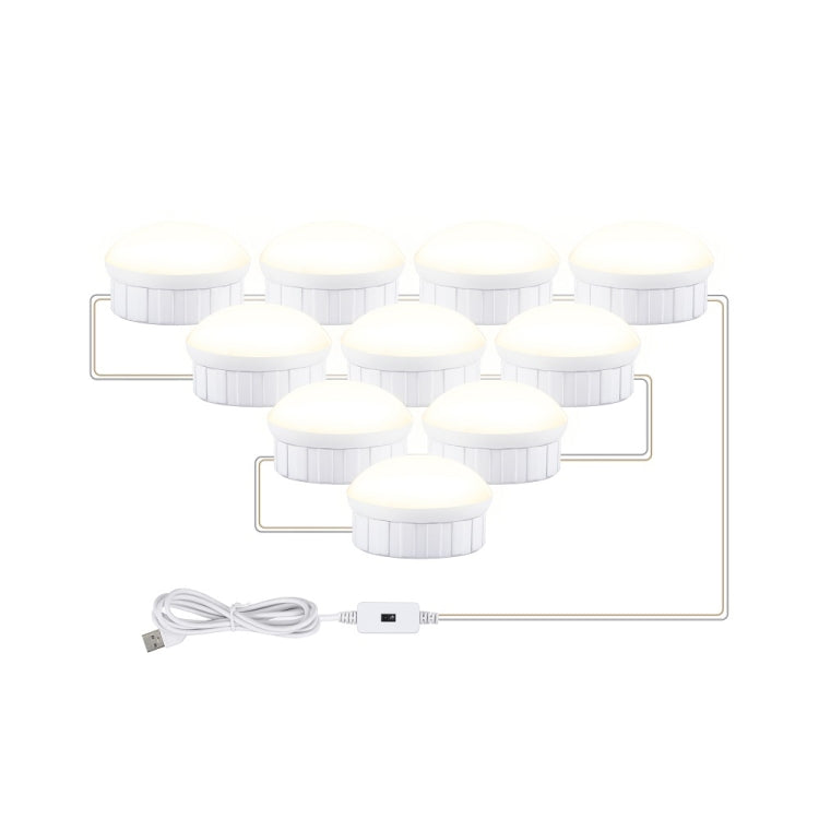 Luce per specchio per trucco a LED Luce di riempimento per bellezza Luce anteriore per specchio con sensore a mano, 2 Bulbs, 6 Bulbs, 10 Bulbs, 14 Bulbs