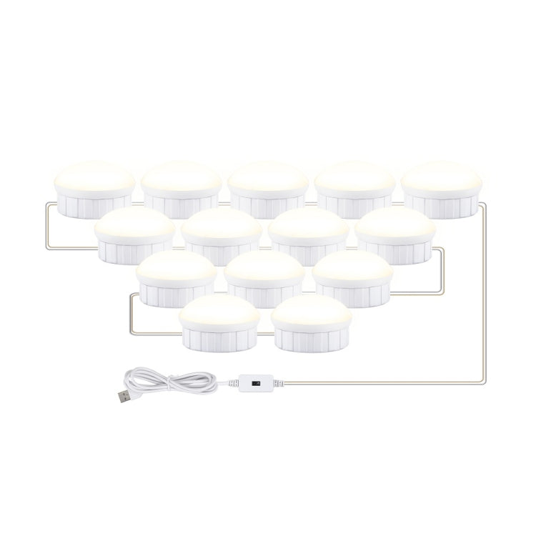Luce per specchio per trucco a LED Luce di riempimento per bellezza Luce anteriore per specchio con sensore a mano, 2 Bulbs, 6 Bulbs, 10 Bulbs, 14 Bulbs