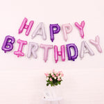 2 PCS 16 pollici Happy Birthday Letter Alluminio Film Palloncino Decorazione festa di compleanno Specifica: