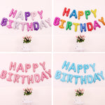 2 PCS 16 pollici Happy Birthday Letter Alluminio Film Palloncino Decorazione festa di compleanno Specifica: