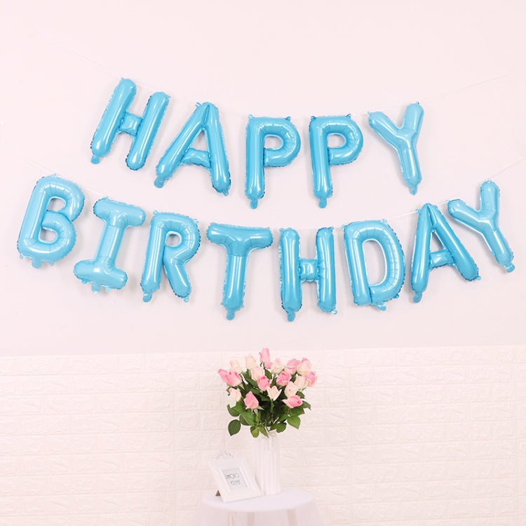 2 PCS 16 pollici Happy Birthday Letter Alluminio Film Palloncino Decorazione festa di compleanno Specifica: