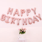 2 PCS 16 pollici Happy Birthday Letter Alluminio Film Palloncino Decorazione festa di compleanno Specifica: