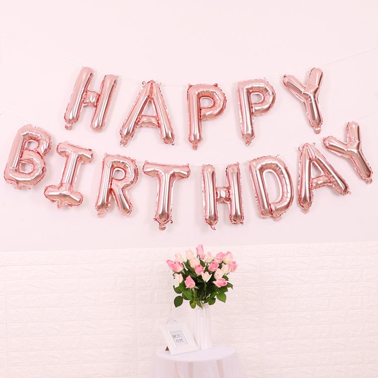 2 PCS 16 pollici Happy Birthday Letter Alluminio Film Palloncino Decorazione festa di compleanno Specifica: