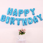 2 PCS 16 pollici Happy Birthday Letter Alluminio Film Palloncino Decorazione festa di compleanno Specifica: