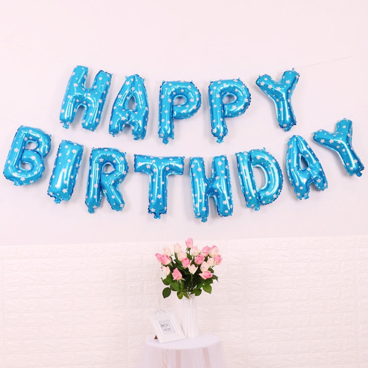 2 PCS 16 pollici Happy Birthday Letter Alluminio Film Palloncino Decorazione festa di compleanno Specifica: