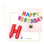 2 PCS 16 pollici Happy Birthday Letter Alluminio Film Palloncino Decorazione festa di compleanno Specifica: