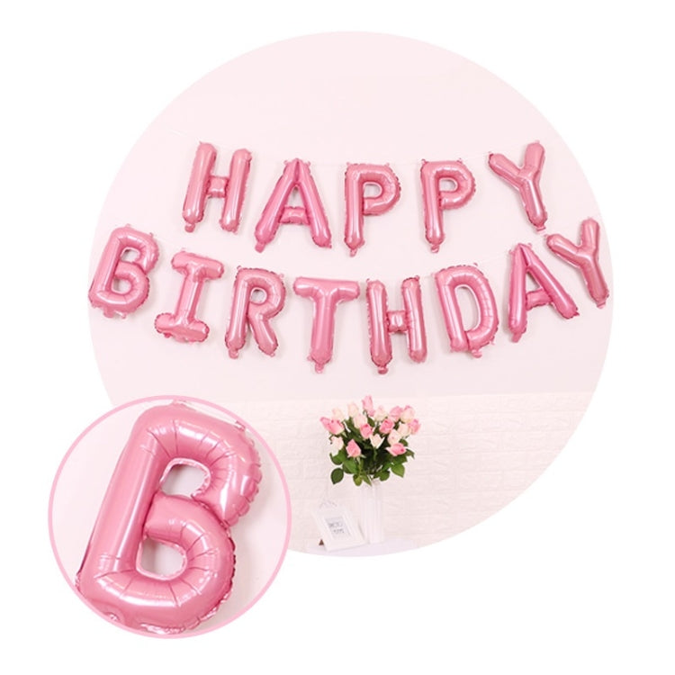 2 PCS 16 pollici Happy Birthday Letter Alluminio Film Palloncino Decorazione festa di compleanno Specifica: