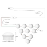 Luce frontale dimmerabile a specchio USB 2-14 LED