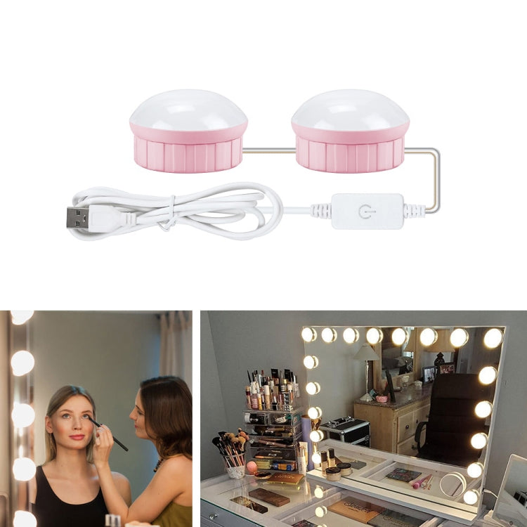 Luce frontale a specchio Specchio per il trucco dimmerabile Luce di controllo tattile USB, 2 LEDs, 6 LEDs, 10 LEDs, 14 LEDs