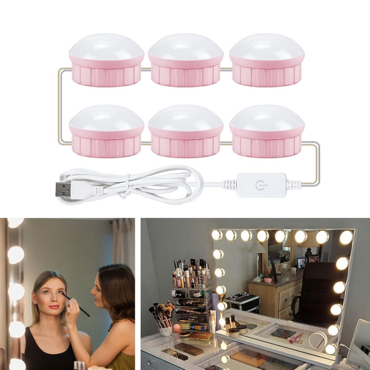 Luce frontale a specchio Specchio per il trucco dimmerabile Luce di controllo tattile USB, 2 LEDs, 6 LEDs, 10 LEDs, 14 LEDs