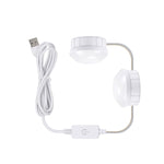 Luce frontale per specchio da bagno per camera cosmetica Luce dimmerabile a tre colori USB, 2 LEDs, 6 LEDs, 10 LEDs, 14 LEDs