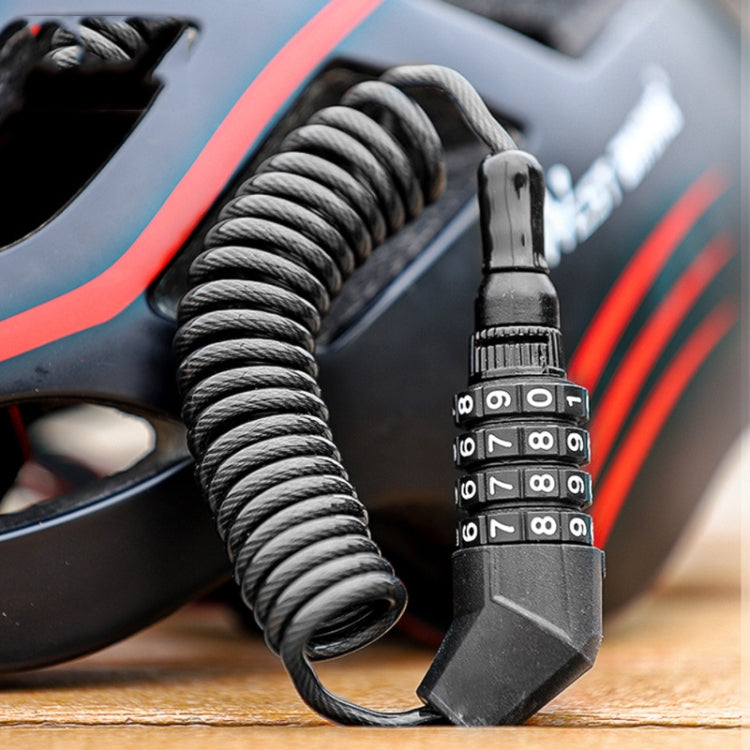 WEST BIKING YP0705063 Lucchetto per bicicletta Lucchetto per casco da moto Lucchetto per cavo con password antifurto, WEST BIKING YP0705063