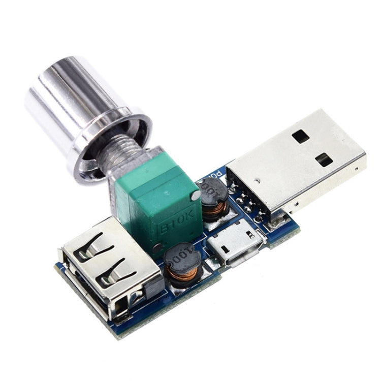 2 PCS HW-602 Regolatore della ventola USB Regolatore di velocità del vento Regolatore del volume dell'aria Raffreddamento Mute Modulo interruttore di riduzione del rumore multifunzione