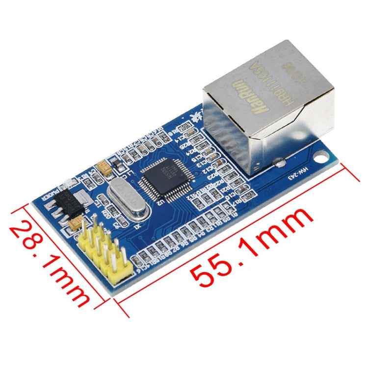 Hardware del modulo di rete Ethernet HW-243 W5500 Programma a chip singolo TCP/IP 51/STM32