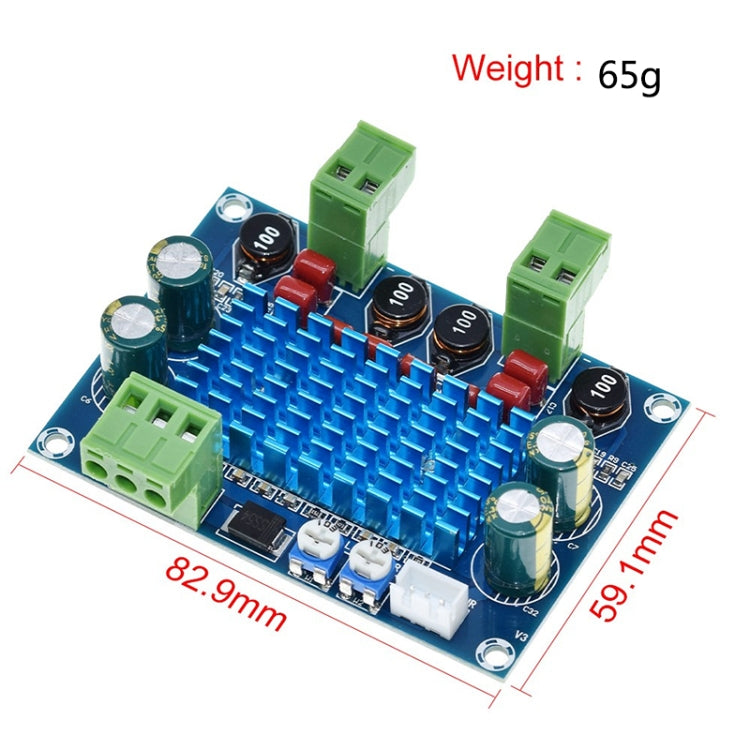 Scheda amplificatore di potenza digitale ad alta potenza HW-447 TPA3116D2 Chassis dedicato Plug-in Uscita 5-28 V 120 W