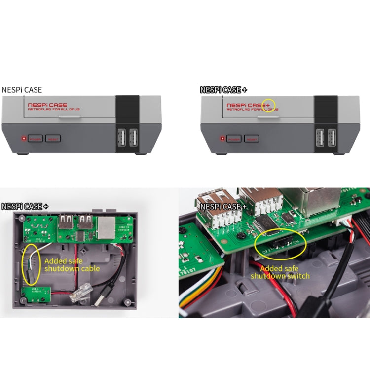 Custodia NESPi Retroflag con indicatore LED per Raspberry Pi