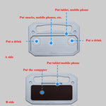 Volante multiuso per auto Tavolo da gioco Staffa per computer per auto Staffa per schienale per sedia Scaffale per tavolino, Upgrade Black, Upgrade Gray