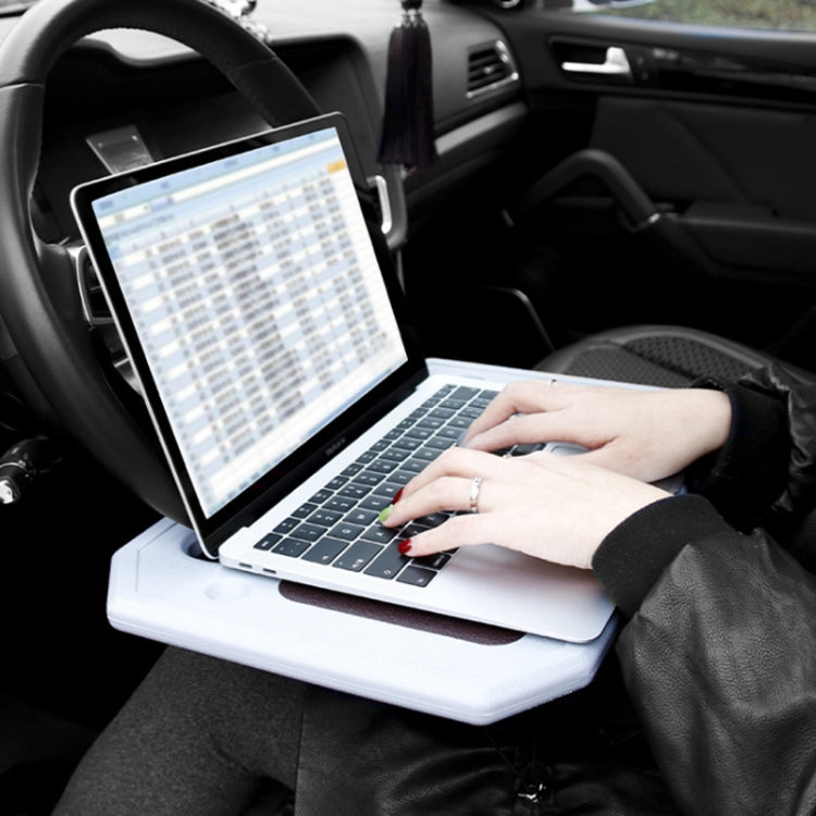 Volante multiuso per auto Tavolo da gioco Staffa per computer per auto Staffa per schienale per sedia Scaffale per tavolino, Upgrade Black, Upgrade Gray