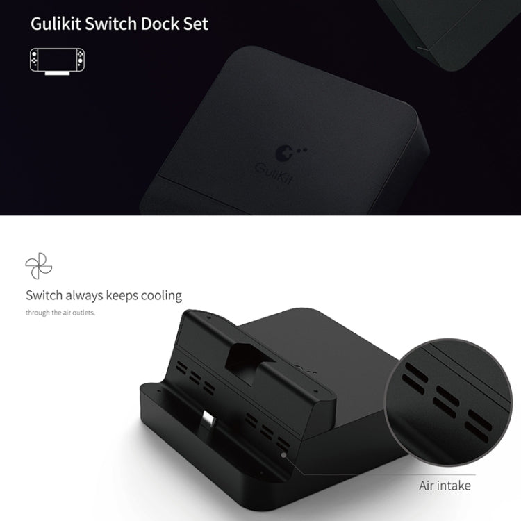 Supporto video portatile per docking station per telefono cellulare Gulikit per Nintendo Switch, Docking Video Stand