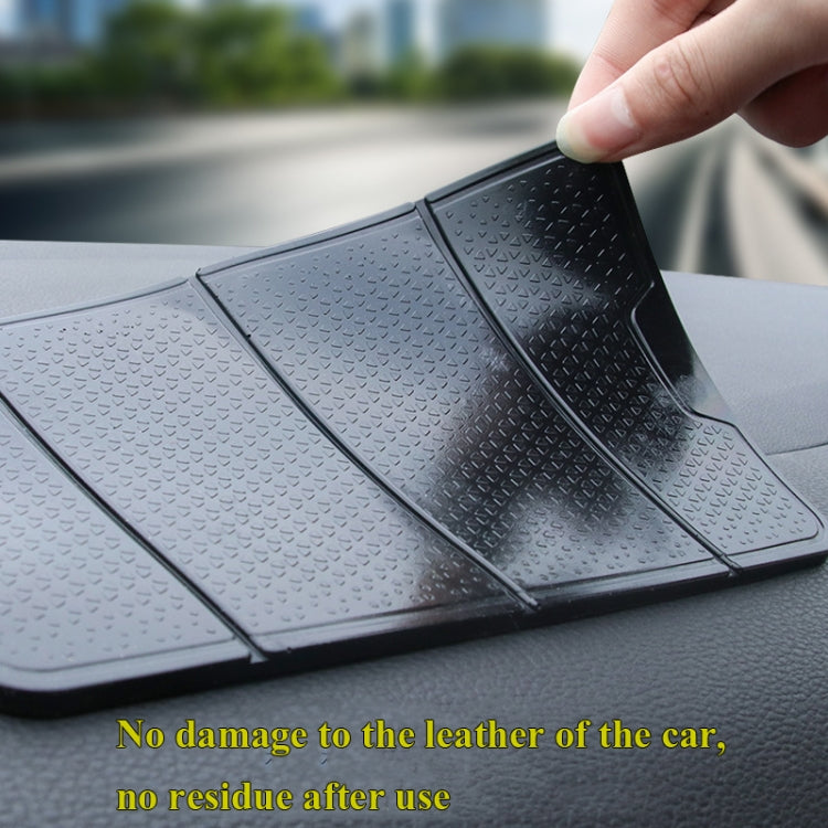 2 PCS R-1337 Staffa pieghevole multifunzionale Car Center Console Staffa adesiva Telefono cellulare Tappetino antiscivolo Tappetino portaoggetti, R-1337