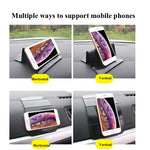 2 PCS R-1337 Staffa pieghevole multifunzionale Car Center Console Staffa adesiva Telefono cellulare Tappetino antiscivolo Tappetino portaoggetti, R-1337