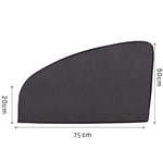 Tenda parasole per auto con tipo di aspirazione magnetica in filato netto da 4 pezzi, Front Row Arc, Back Row Square, Thick Front Row Arc, Thick Back Row Square