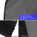 Tenda parasole per auto con tipo di aspirazione magnetica in filato netto da 4 pezzi, Front Row Arc, Back Row Square, Thick Front Row Arc, Thick Back Row Square