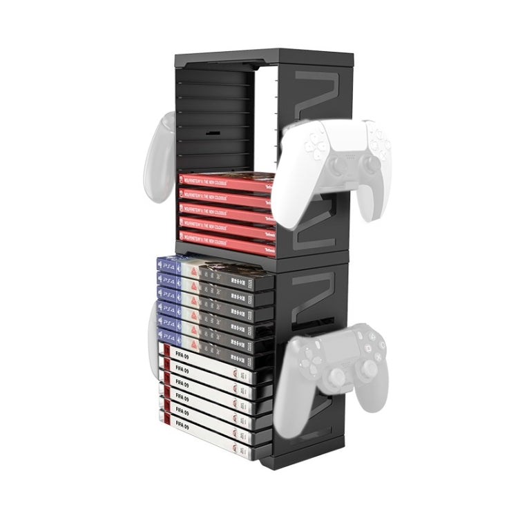 IPLAY Staffa di archiviazione multifunzione per scheda Gamepad e disco per PS4/PS5/XBOX/Switch, HBS-259