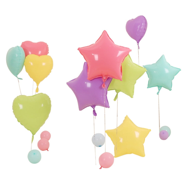 20 pezzi Macaron Palloncini in pellicola di alluminio Forniture per feste di matrimonio di compleanno Consegna a colori in stile casuale, Macaron Aluminum Film Balloons