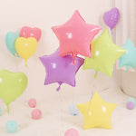 20 pezzi Macaron Palloncini in pellicola di alluminio Forniture per feste di matrimonio di compleanno Consegna a colori in stile casuale, Macaron Aluminum Film Balloons