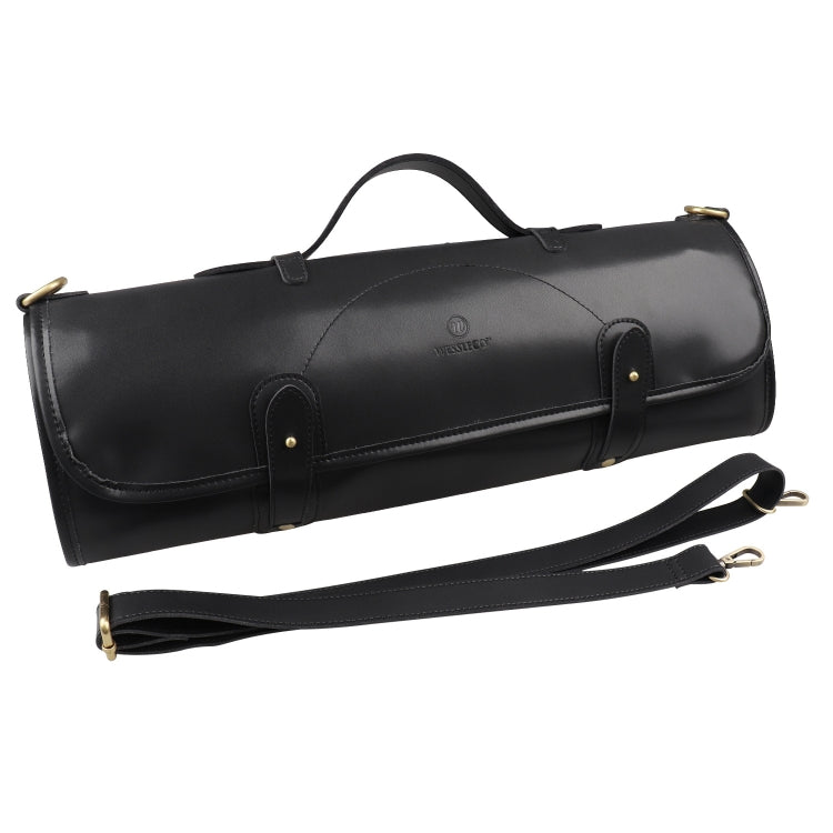 WESSLECO Chef Knife Storage Bag Borsa porta coltelli portatile, Portable Roll Black, WESSLECO Brown