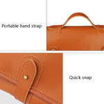 WESSLECO Chef Knife Storage Bag Borsa porta coltelli portatile, Portable Roll Black, WESSLECO Brown