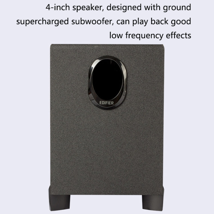 EDIFIER R101V Mini subwoofer audio domestico per laptop, spina americana, R101V Black