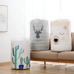 Borsa da imballaggio per trapunta impermeabile a prova di umidità per uso domestico di grande capacità, Striped Deer, Cute Beer, Cactus, Garlands