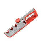 Affilacoltelli manuale regolabile 4-in-1 Affilacoltelli multifunzionale, 4 in 1 (Black Red), 4 in 1 (Gray Red)