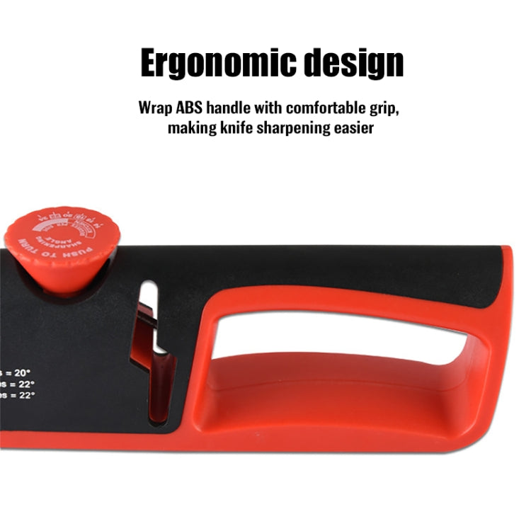 Affilacoltelli manuale regolabile 4-in-1 Affilacoltelli multifunzionale, 4 in 1 (Black Red), 4 in 1 (Gray Red)