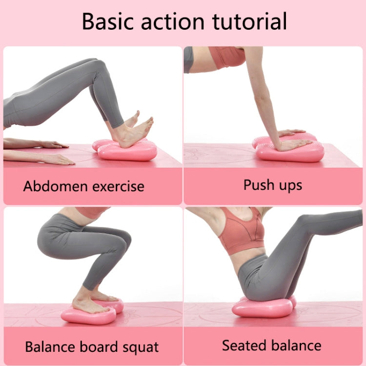 Home Fitness Yoga Balance Foot Pad gonfiabile Aerobic Step Training Leg Relax Massage Pad, Yoga Inflatable Massage Pad (Blue), Yoga Inflatable Massage Pad (Pink)
