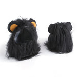 2 PCS Pet Dog Cat Imitazione Leone Copricapo Copricapo Parrucca Cappello, S, M, L