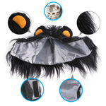 2 PCS Pet Dog Cat Imitazione Leone Copricapo Copricapo Parrucca Cappello, S, M, L