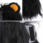 2 PCS Pet Dog Cat Imitazione Leone Copricapo Copricapo Parrucca Cappello, S, M, L