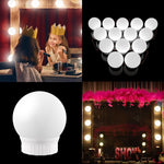 3 Lampadine frontali a specchio a temperatura di colore USB Lampadine semplici per il trucco del bagno, 2 LEDs, 6 LEDs, 10 LEDs, 14 LEDs