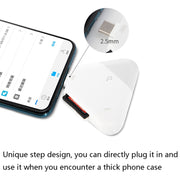 LCOP 5 in 1 Lettore di schede OTG per telefono cellulare a triangolo, 5 in 1 OTG Card Reader