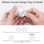 Lampada frontale a specchio a LED Lampadine di riempimento per trucco a luminosità regolabile USB, 2 LEDs, 6 LEDs, 10 LEDs, 14 LEDs