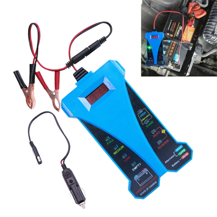 Tester per display digitale per tester per batterie tre in uno 805A 12V, Blue, 12V