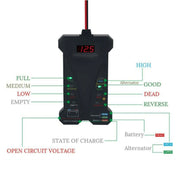 Tester per display digitale per tester per batterie tre in uno 805A 12V, Blue, 12V