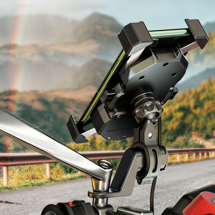 Staffa di navigazione fissa per bicicletta da moto Porta cellulare da asporto per auto elettrica, M11-C