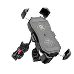 Kewig Motorcycle Outdoor Riding Staffa fissa per telefono cellulare a quattro artigli QC3.0 Supporto impermeabile a ricarica rapida, M11-B