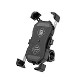 Kewig Motorcycle Outdoor Riding Staffa fissa per telefono cellulare a quattro artigli QC3.0 Supporto impermeabile a ricarica rapida, M11-B